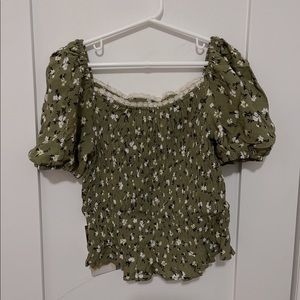 ZARA PRINT CROP TOP